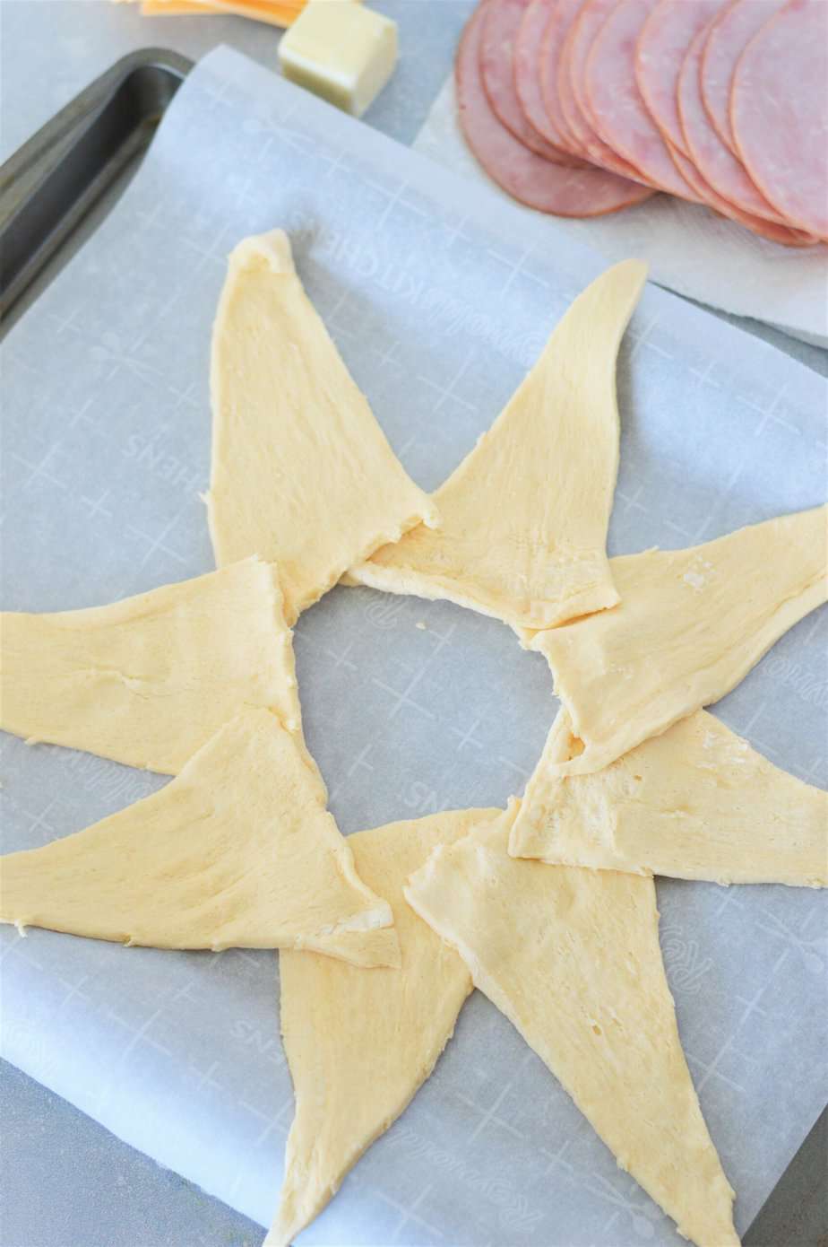 Ham And Cheese Crescent Ring Feast For A Fraction