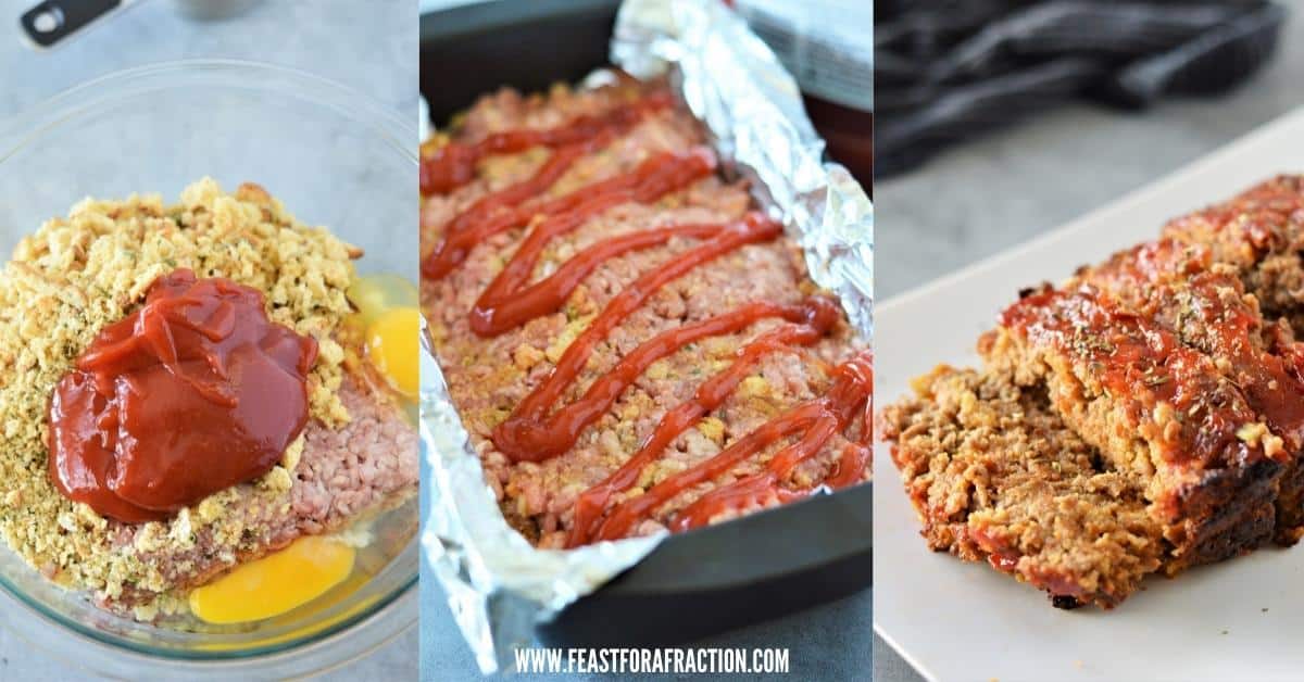 Stuffing Meatloaf (easy, 4-Ingredient Recipe) - Feast For A Fraction