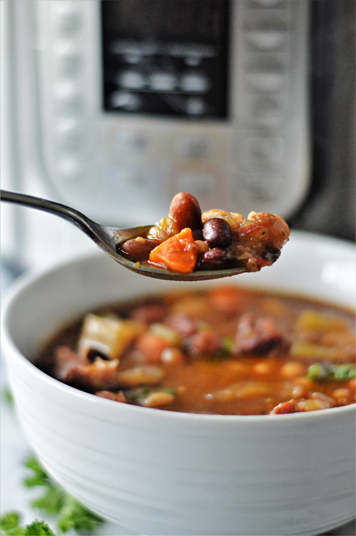 Easy Instant Pot 15 Bean Soup (Pressure Cooker) - Feast for a Fraction