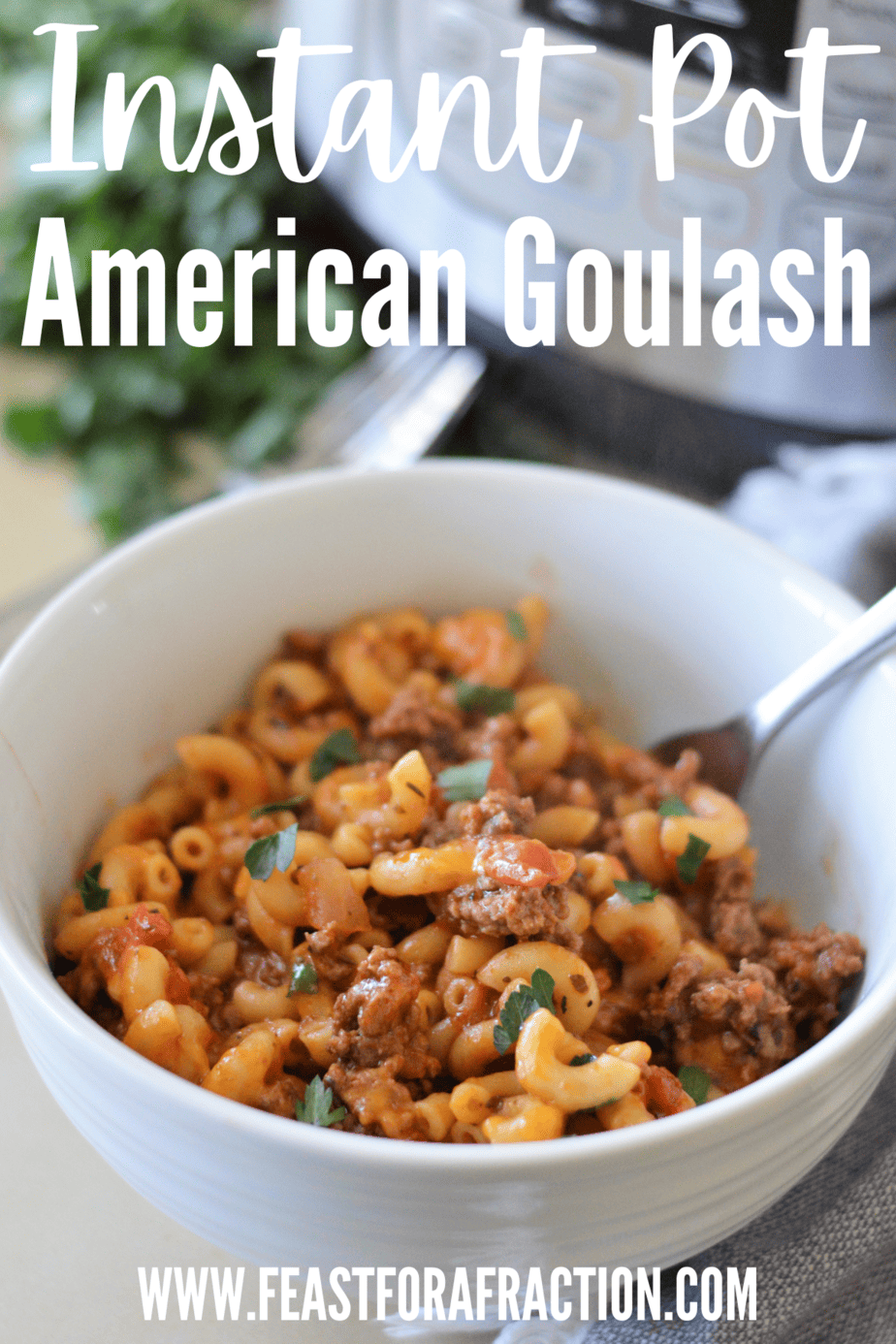 Instant Pot American Goulash - Feast for a Fraction