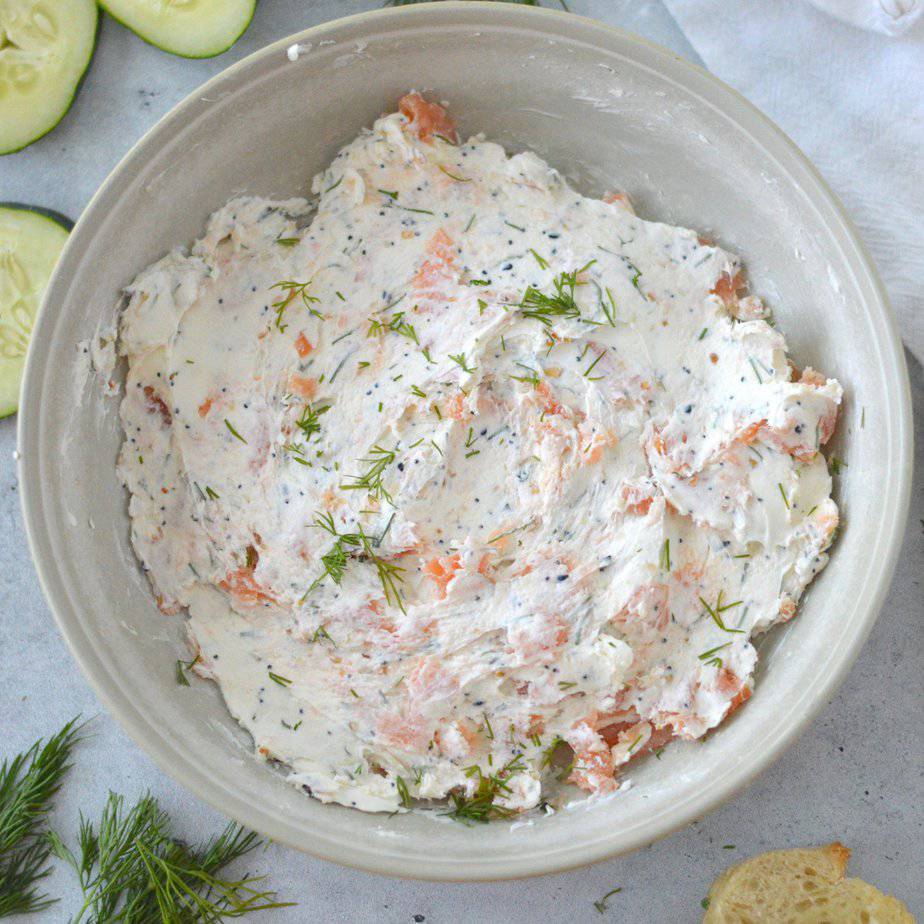 Smoked Salmon and Cream Cheese Dip - Feast for a Fraction