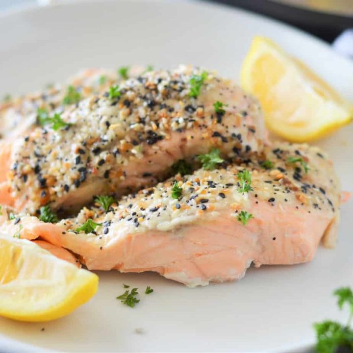 Instant Pot Salmon with Everything Bagel Seasoning - Feast for a Fraction