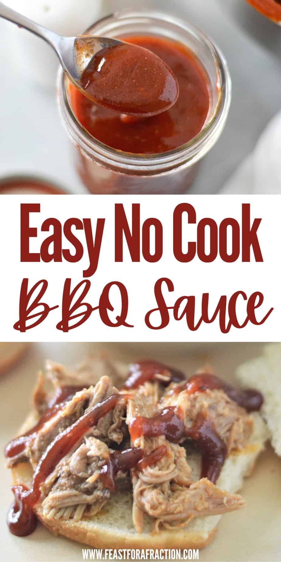 Easy Homemade No Cook BBQ Sauce - Feast for a Fraction